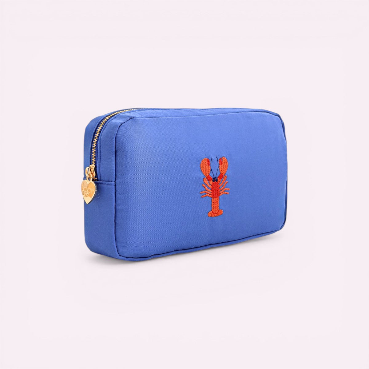 Handbestickte Pouch Lobster Ibiza Blau