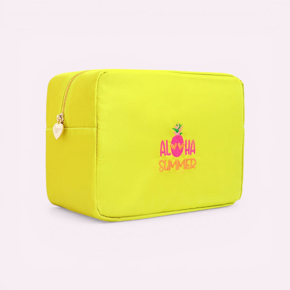 Handbestickte Nylon Tasche Aloha Lime