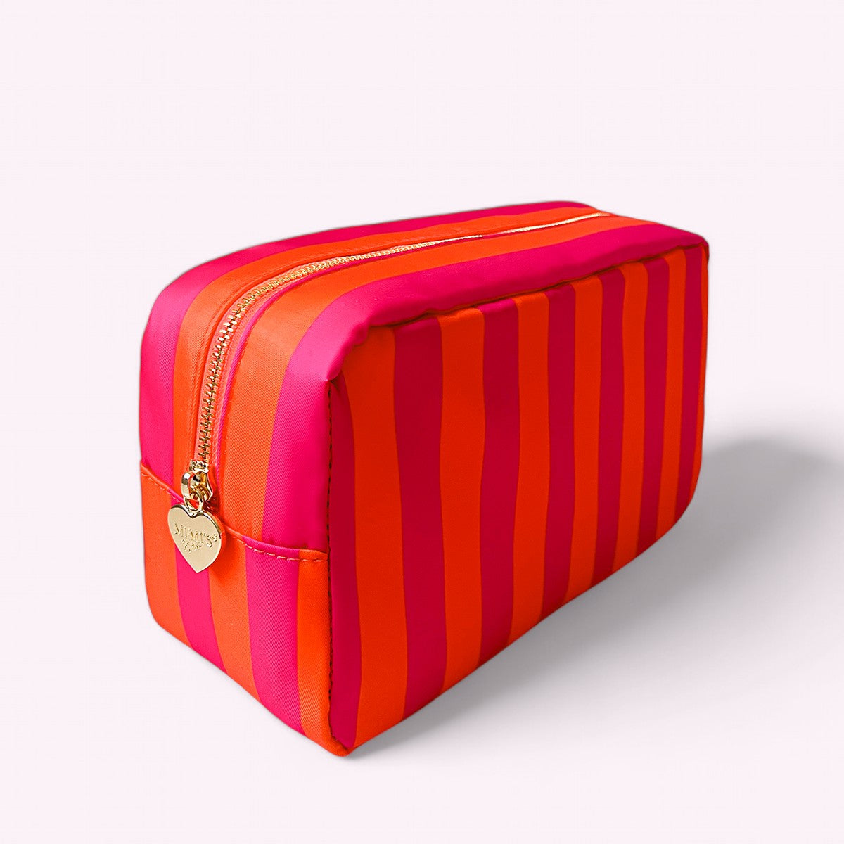 Romy Kosmetiktasche L Stripes Violet Smaragd