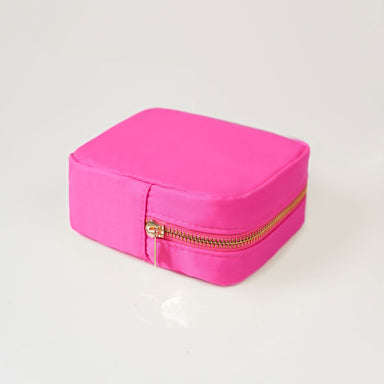 Hochwertiger Mini Toilettenbeutel Kosmetiktasche Neon Pink