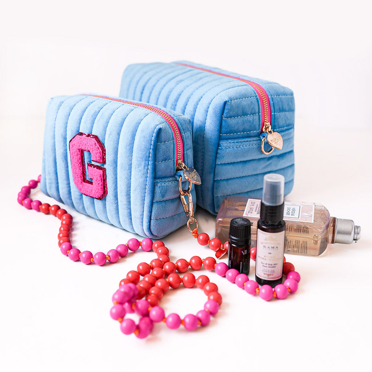 Lola Samt-Tasche Malibu Blau