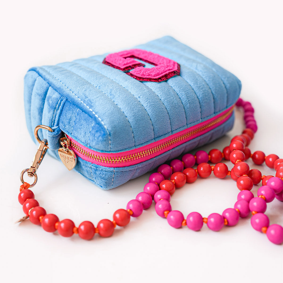 Lola Samt-Tasche Malibu Blau