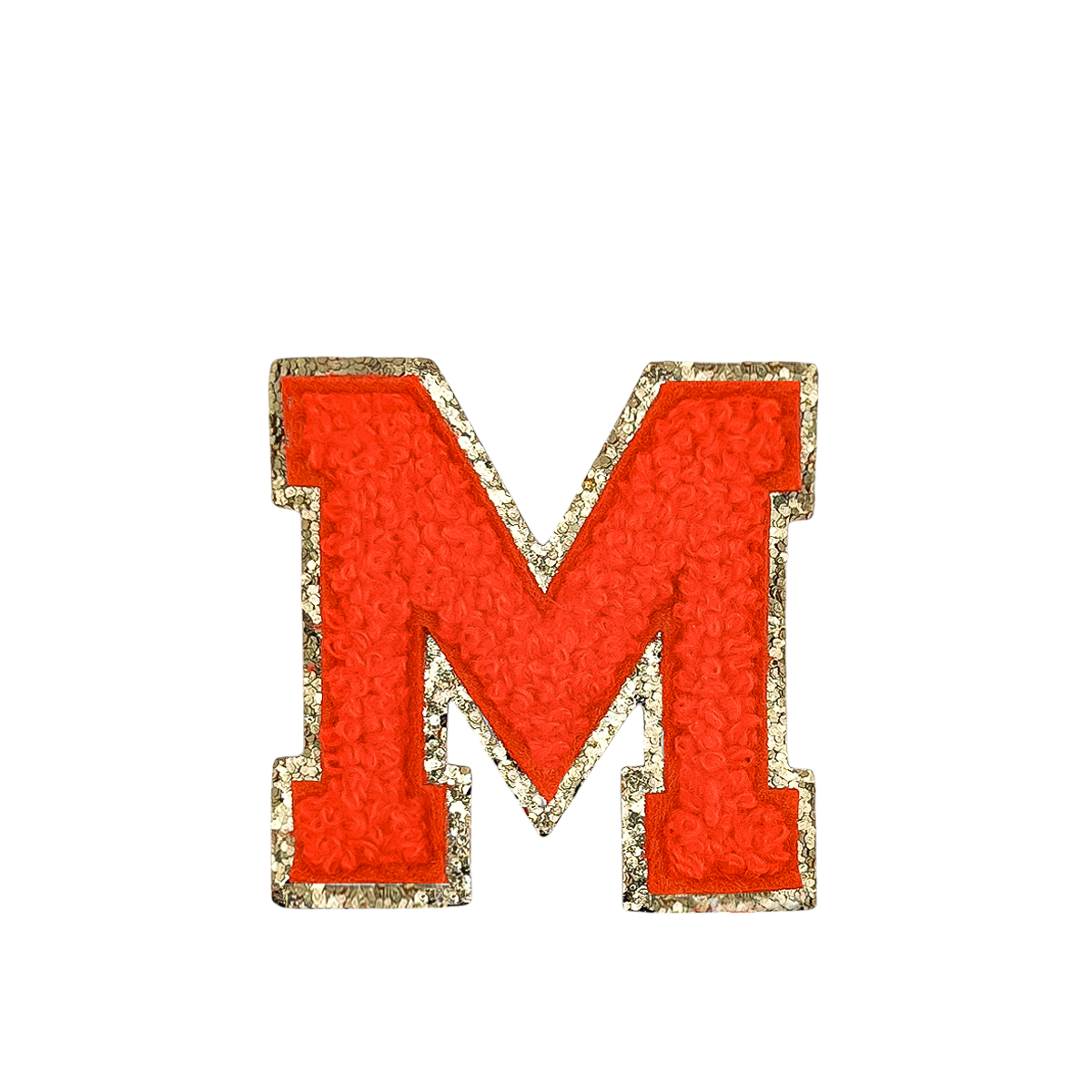 Glitzer Buchstaben Neon Orange