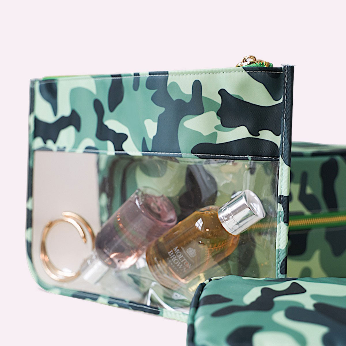 Cora Transparente Clutch Camouflage
