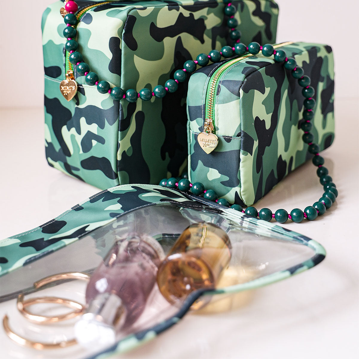 Cora Transparente Clutch Camouflage