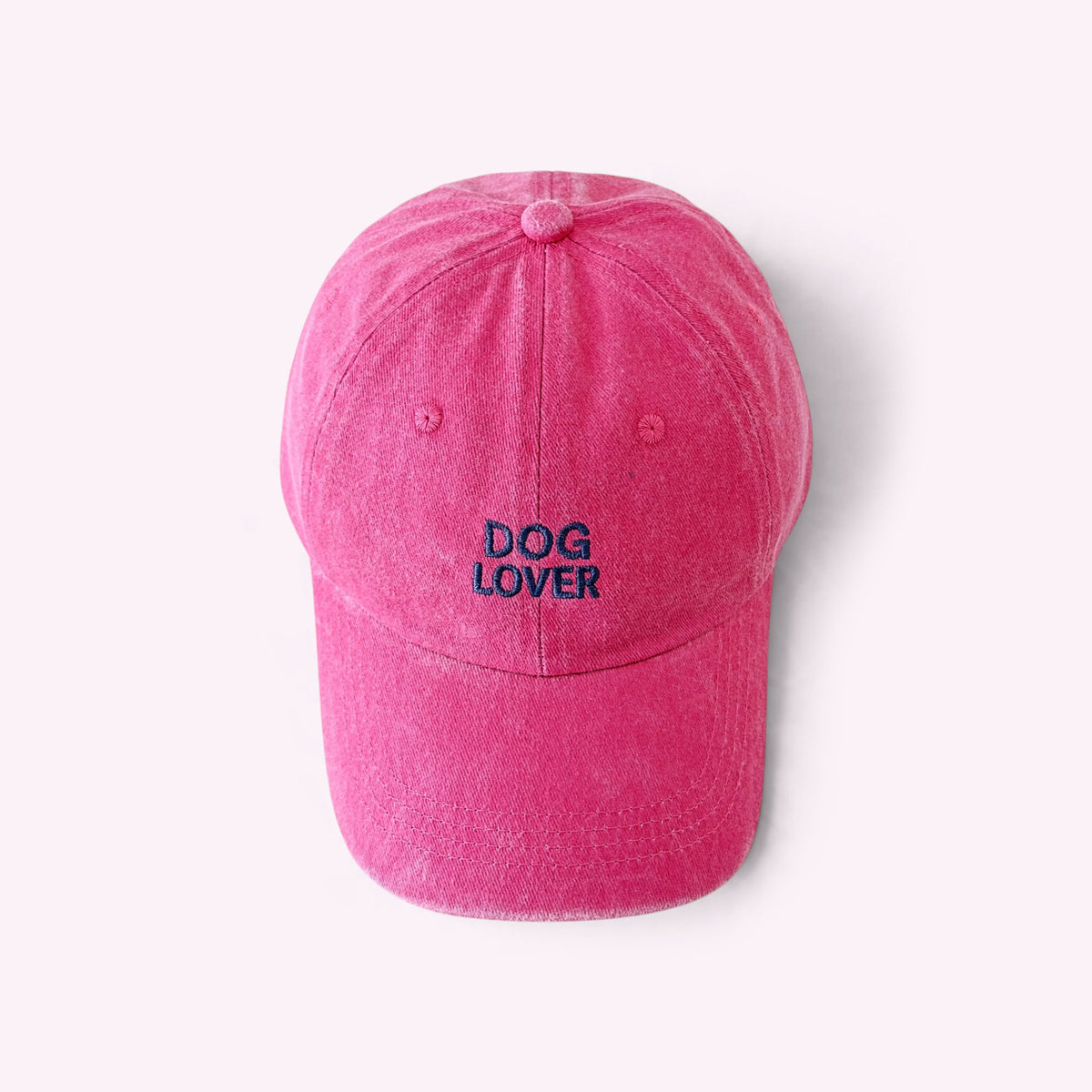 Dog Lover Cap Vintage Pink