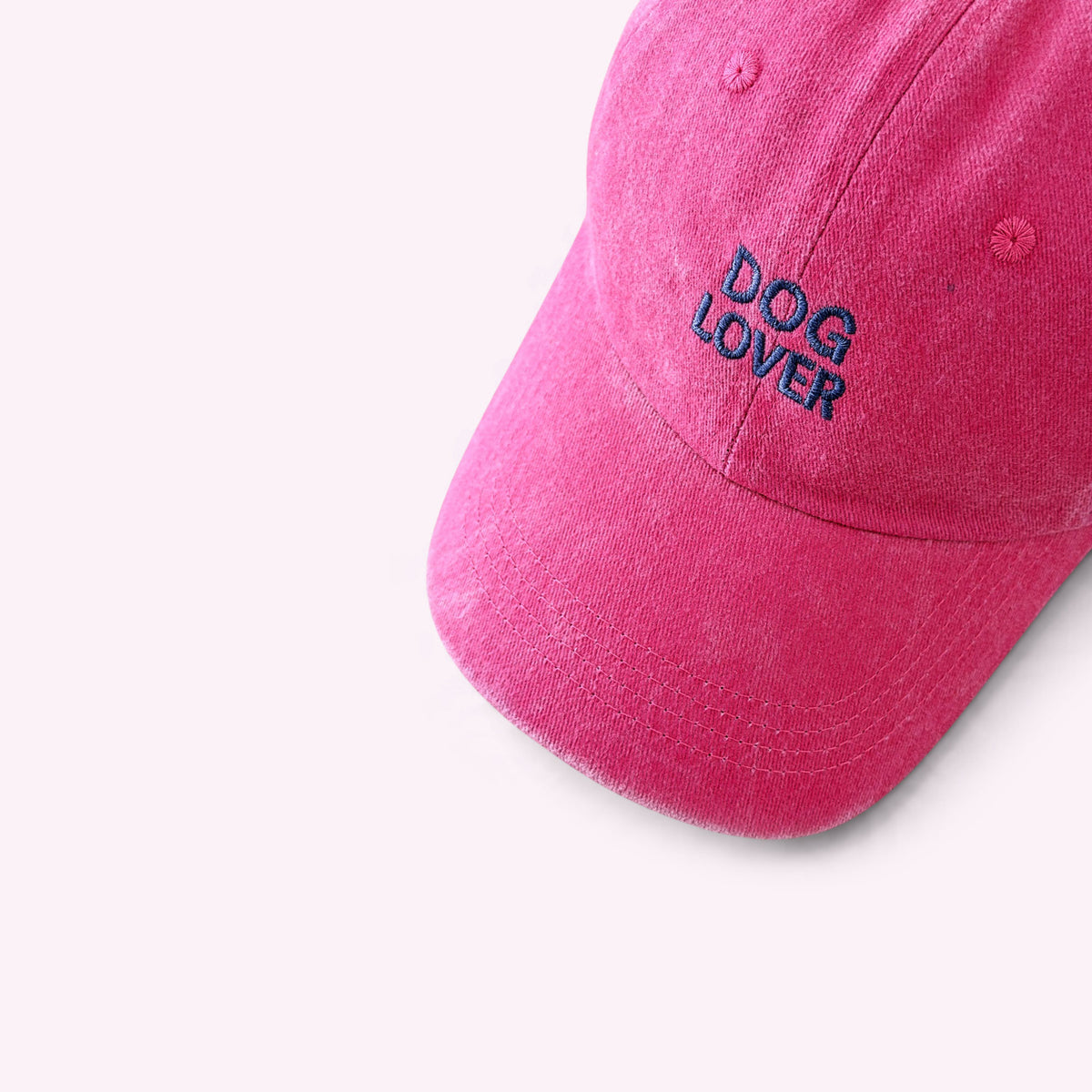 Dog Lover Cap Vintage Pink