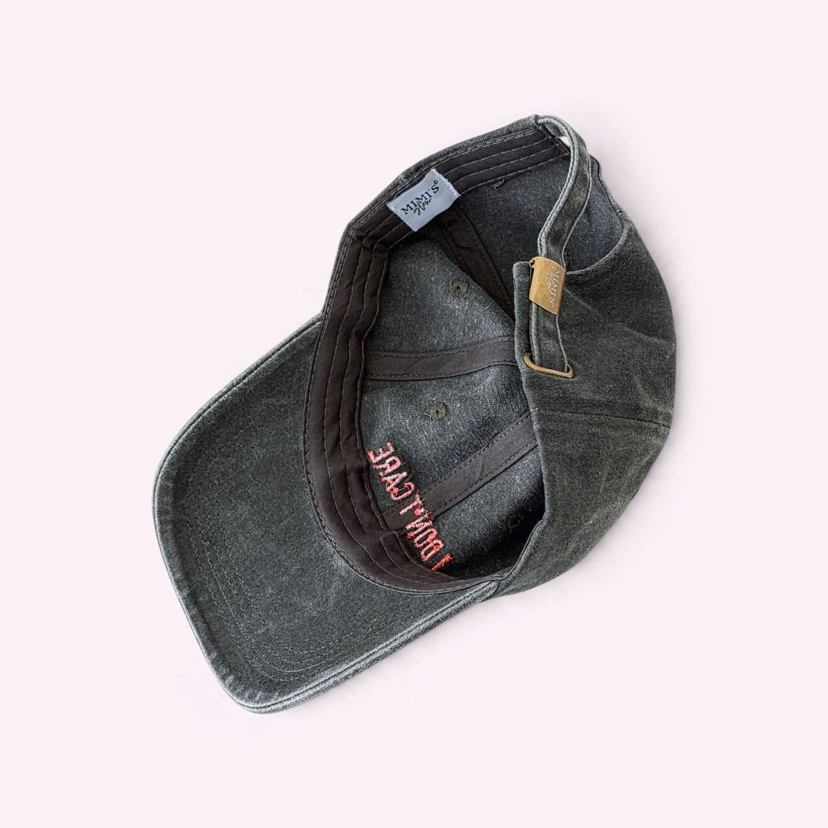 I Don't Care Cap Vintage Black