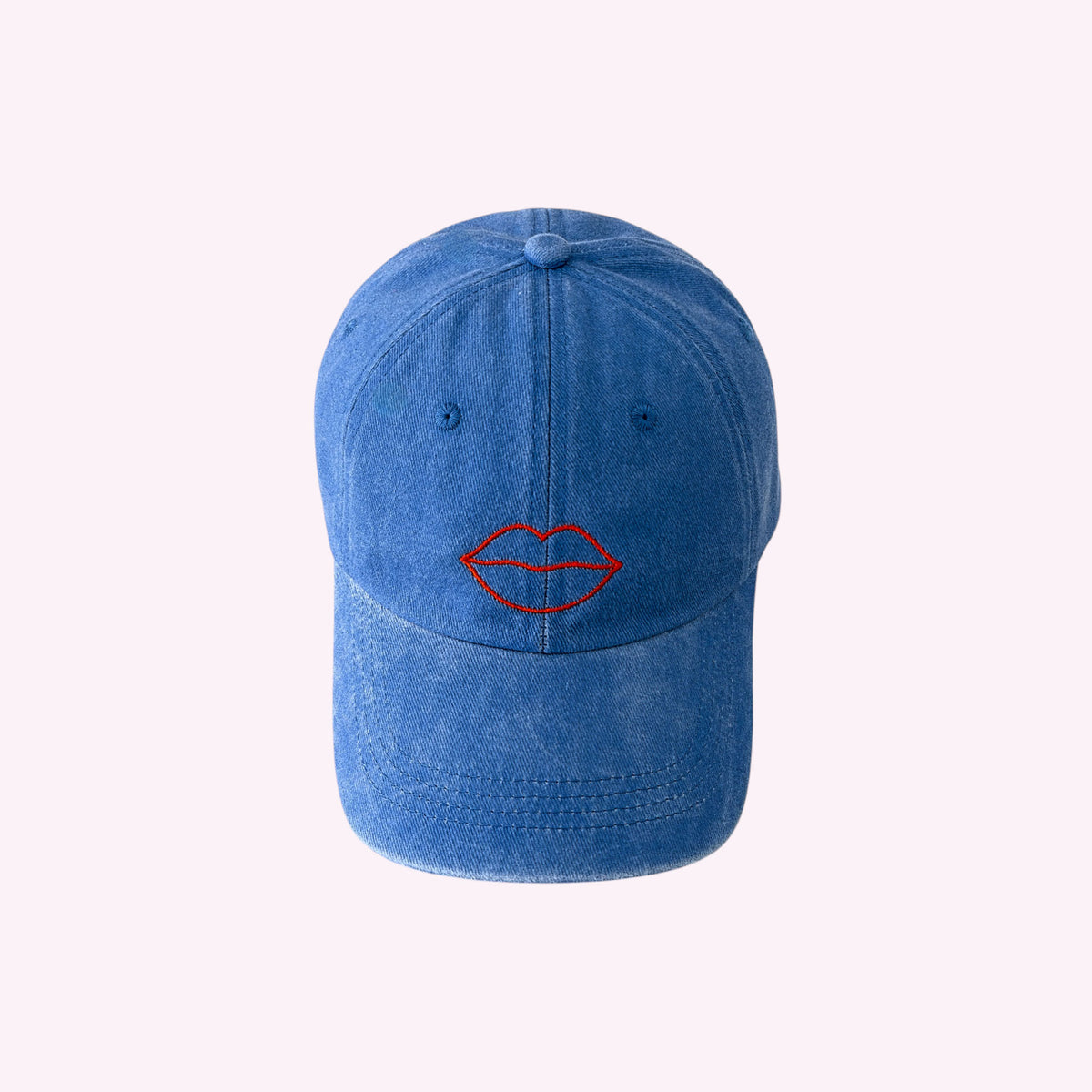 Lips Cap Vintage Blue