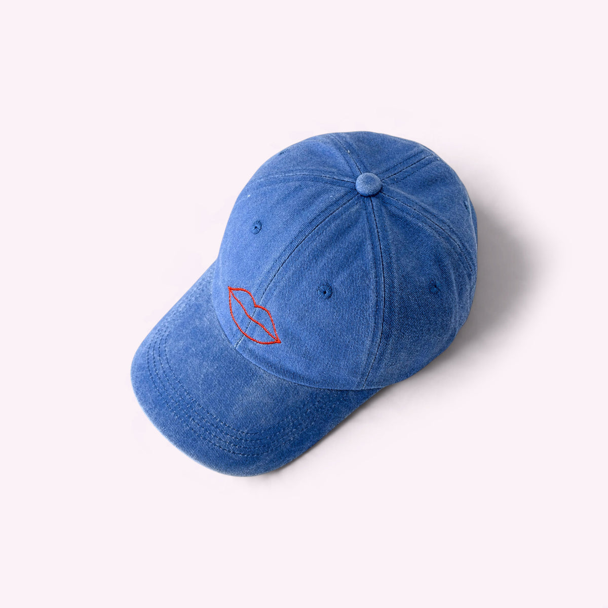 Lips Cap Vintage Blue