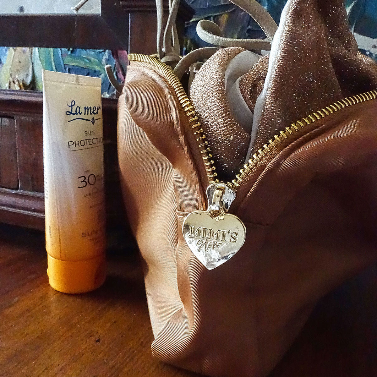 Belle Make-Up Tasche Caramel Braun