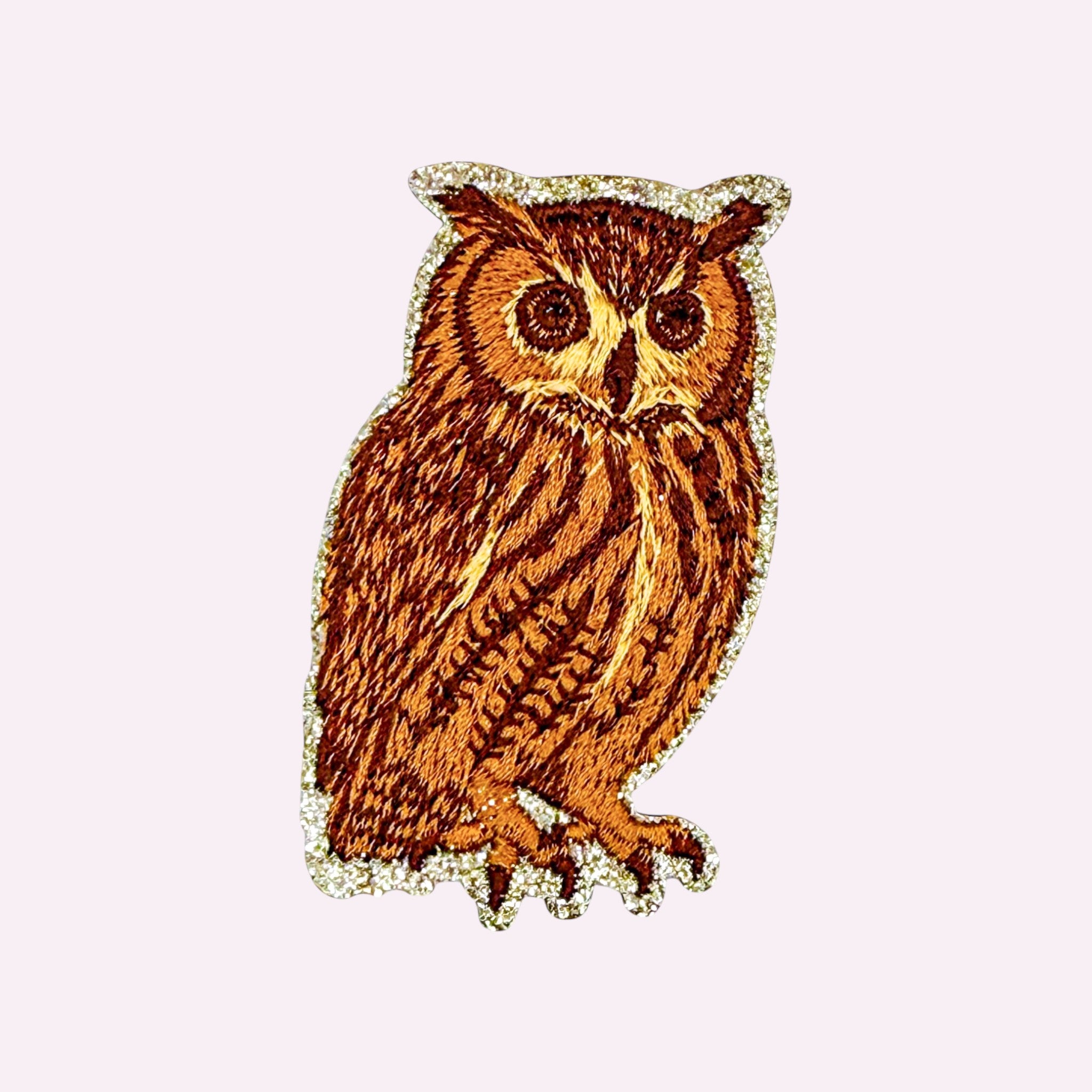Glitzer Sticker Eule