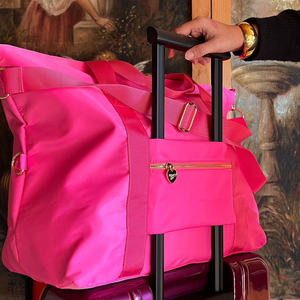 Fanny Weekender Bag Neon Pink