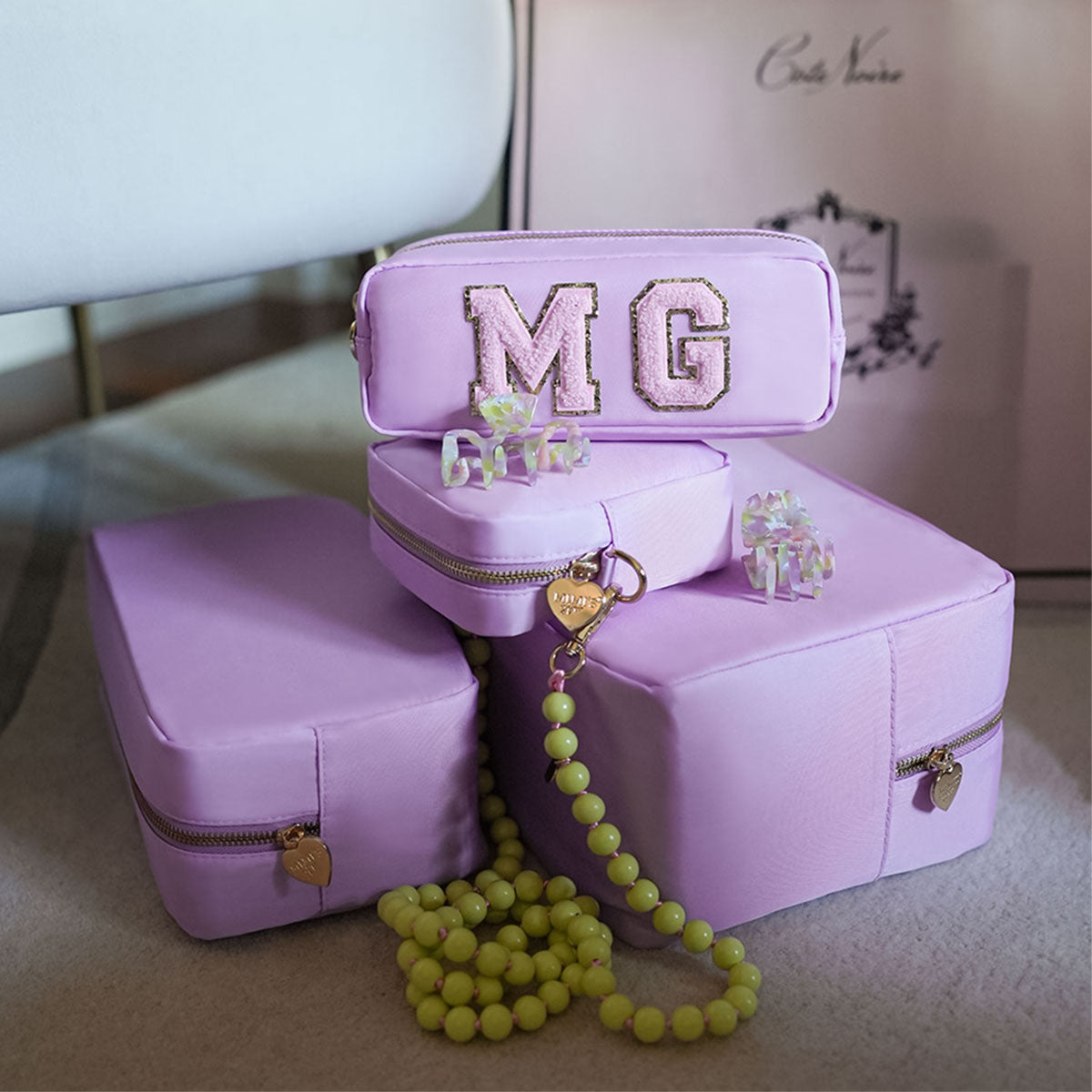 Belle Make-Up Tasche Flieder