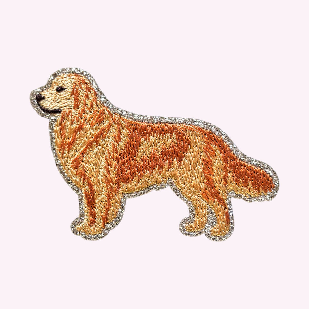 Glitzer Sticker Golden Retriever