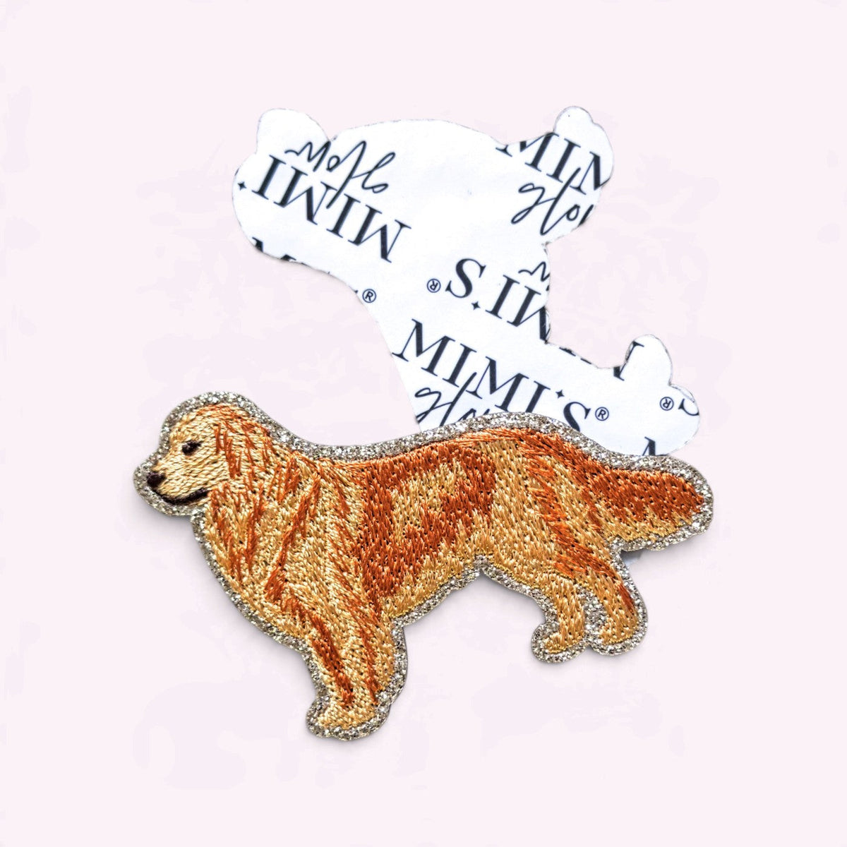 Glitzer Sticker Golden Retriever