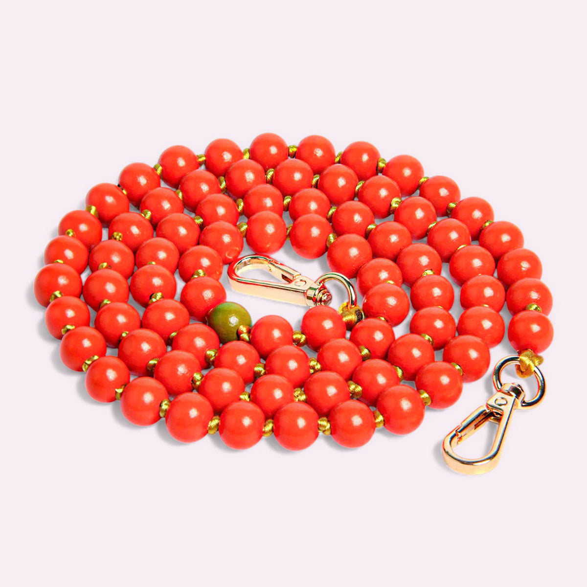 Handykette Holzperlen Hagebutte