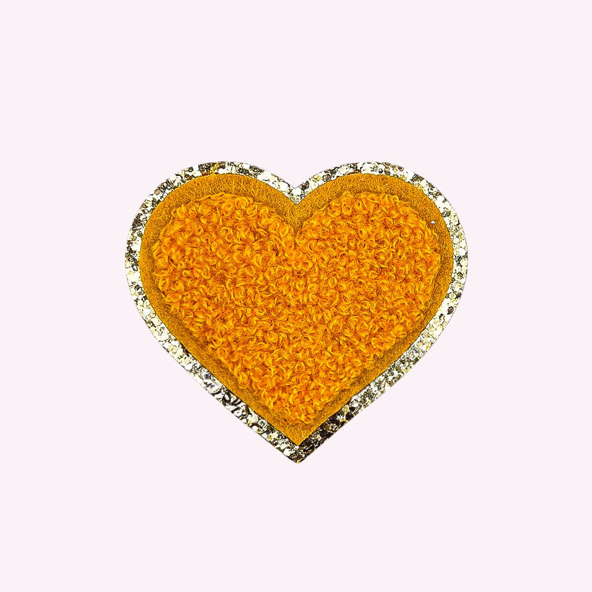 Glitzer Sticker Herz Curry