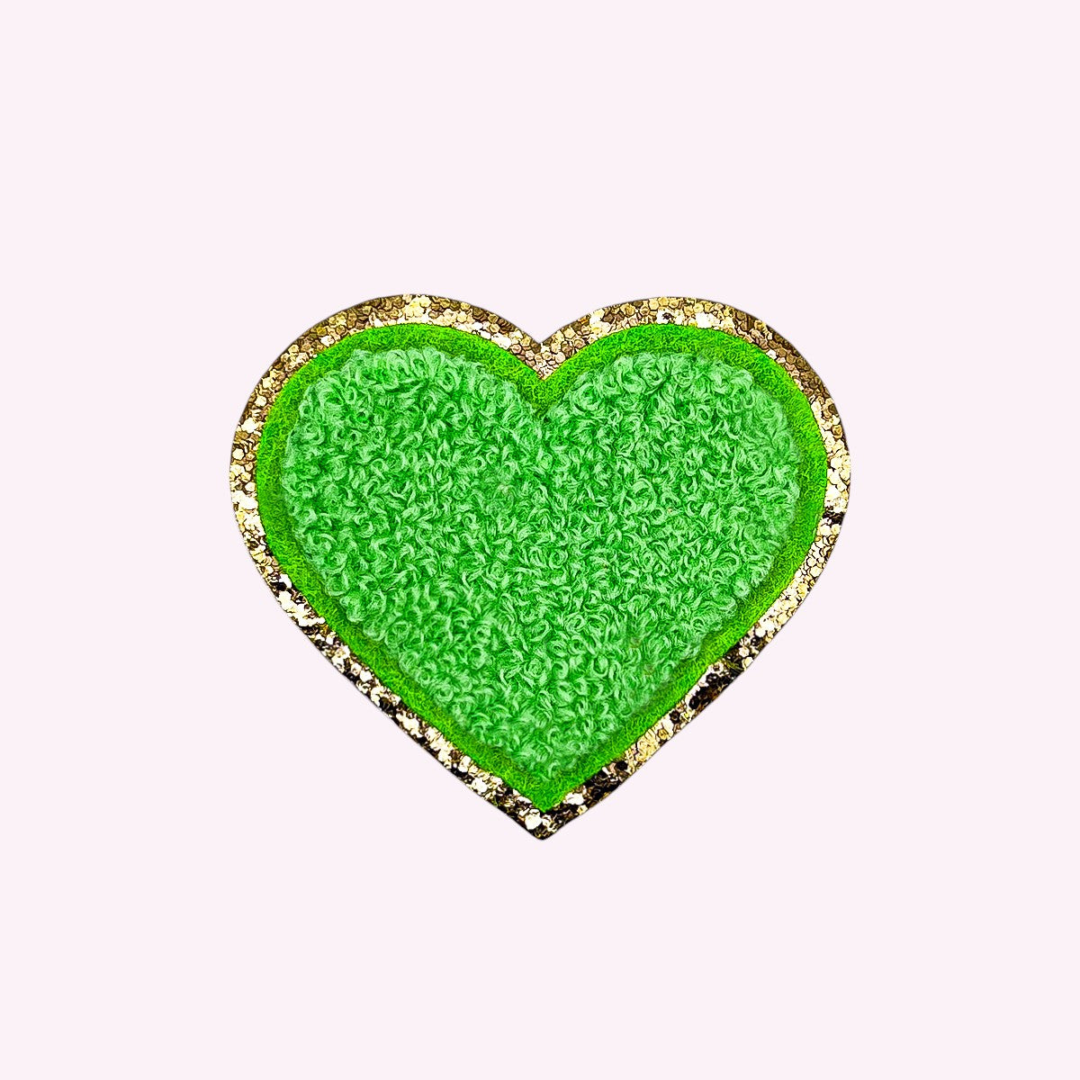 Glitzer Sticker Herz Klee