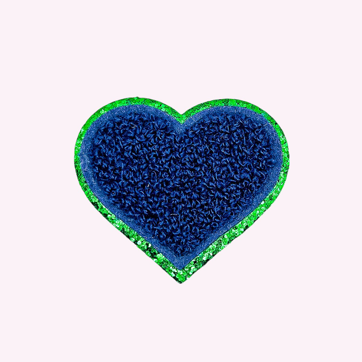 Glitzer Sticker Herz Midnight Grün Glitter