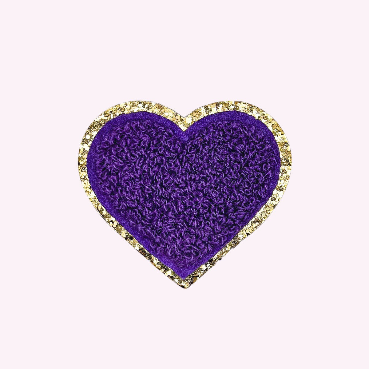 Glitzer Sticker Herz Purple
