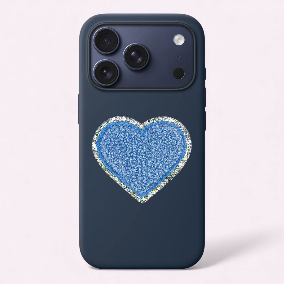 Glitzer Sticker Herz Sky