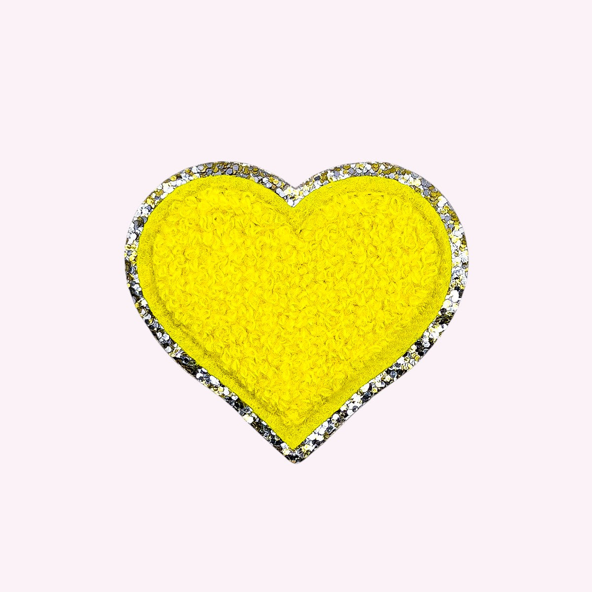 Glitzer Sticker Herz Sunshine Duo