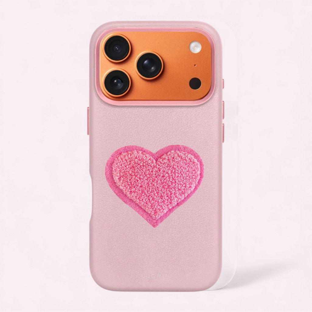 NO Glitz Herz Sticker Flamingo