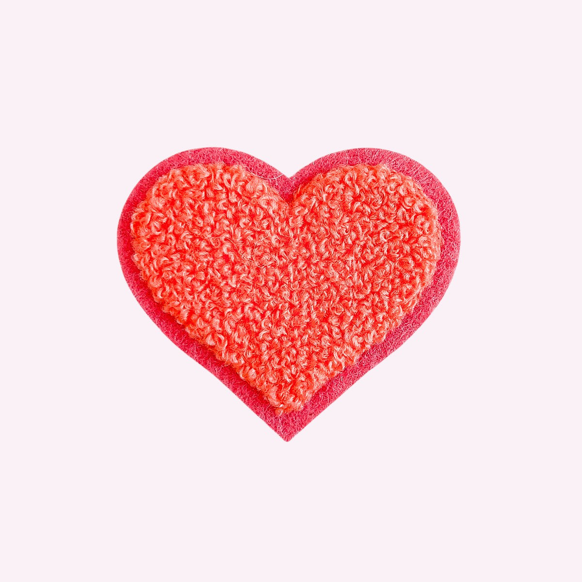 NO Glitz Herz Sticker Koralle