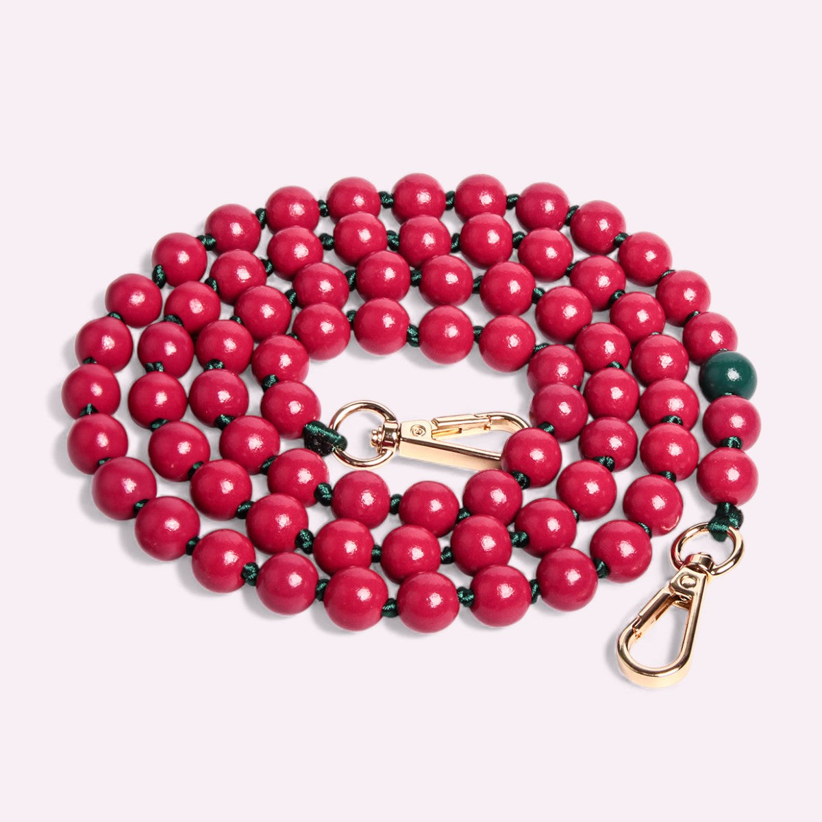 Handykette Holzperlen Dark Cherry