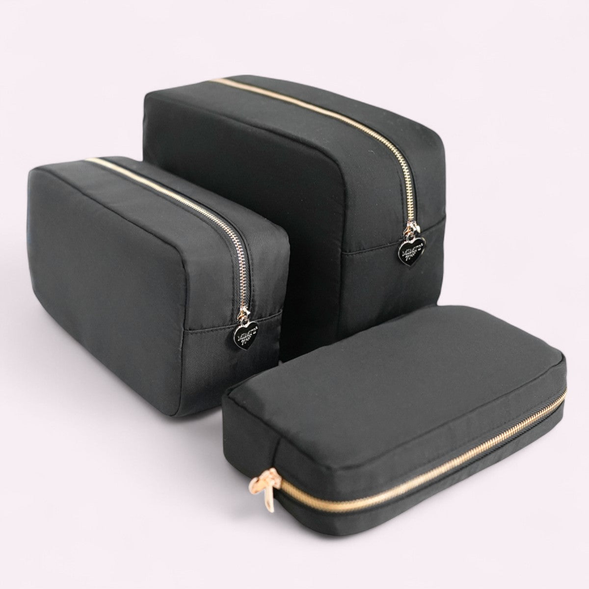 Grosses 3er Taschen-Set Nr. 1 Schwarz