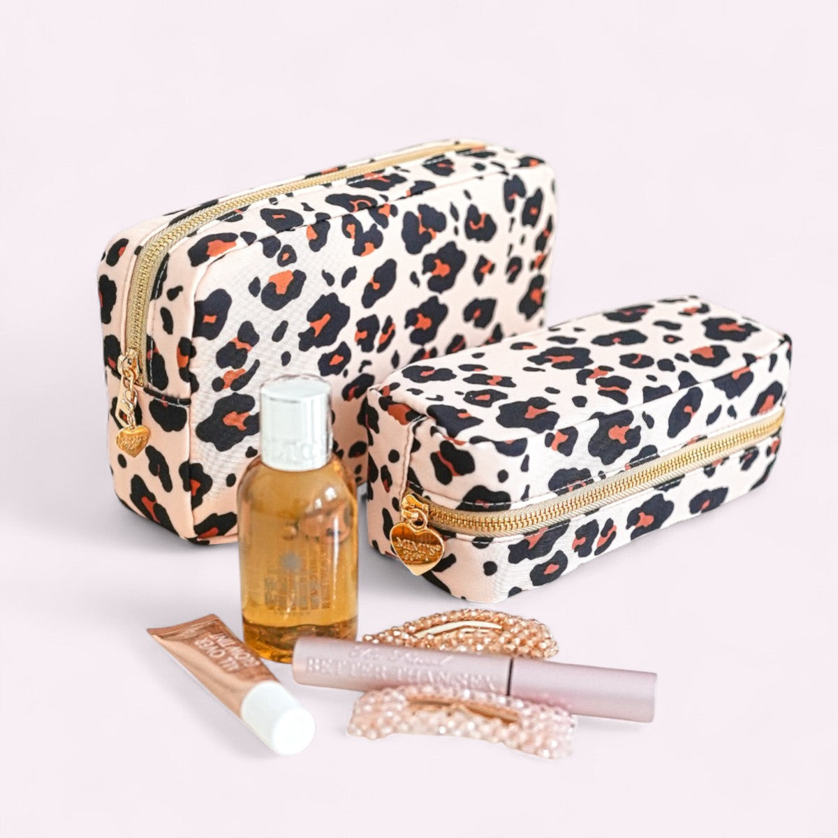 2er Taschen-Set Nr. 3 Beige Leo