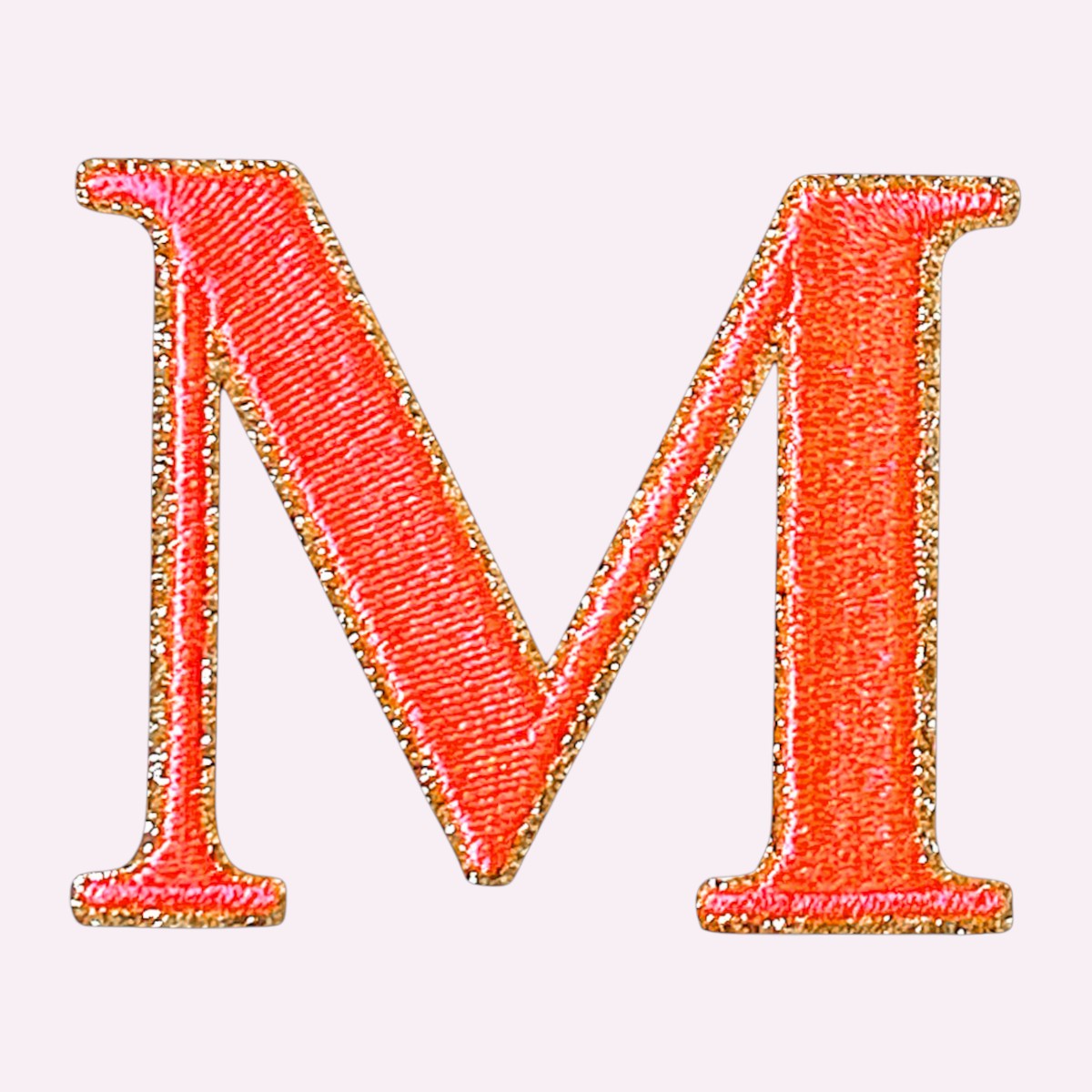 Glitzer Buchstaben Mimi's Serif Neon Orange