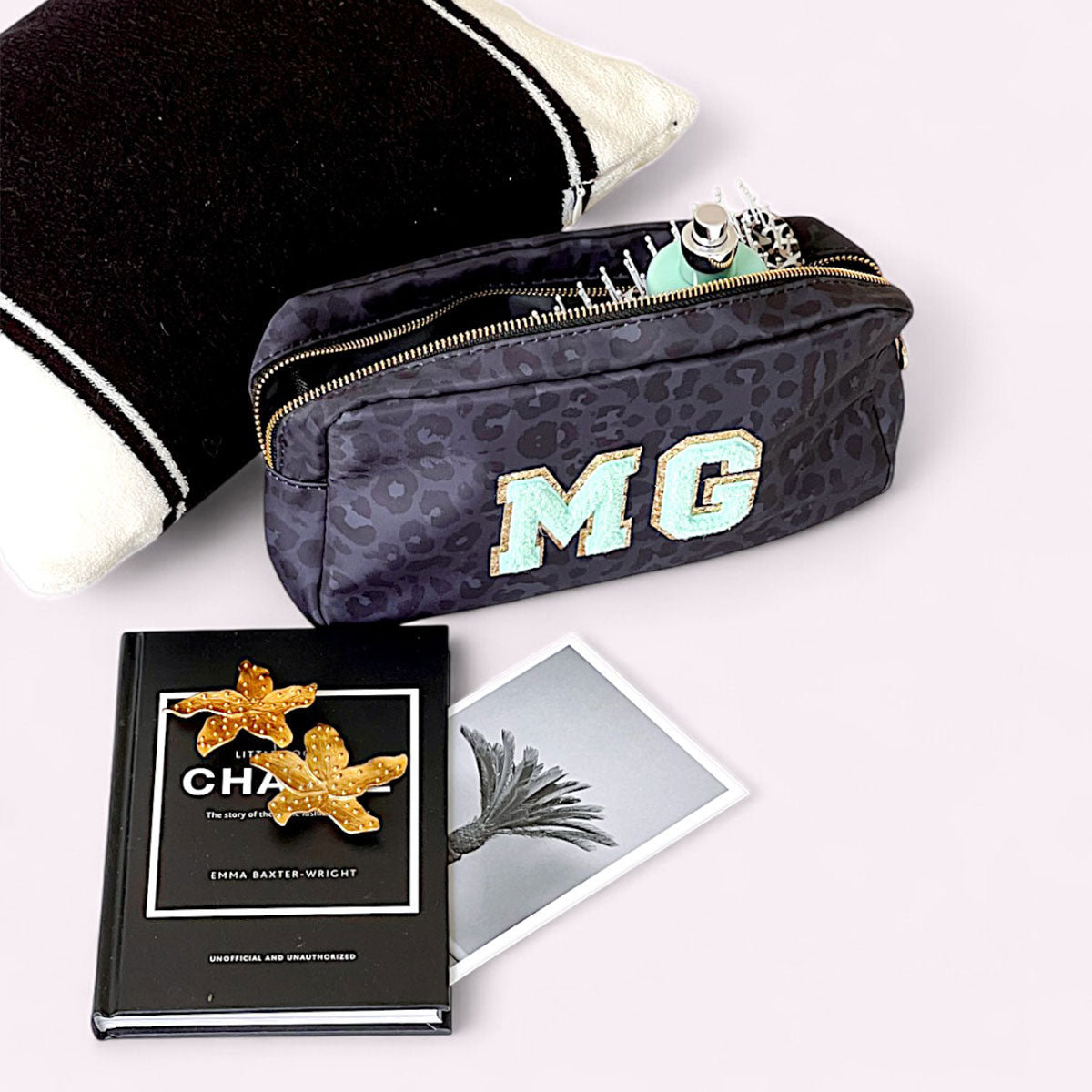 Belle Make-Up Tasche Leo Anthrazit