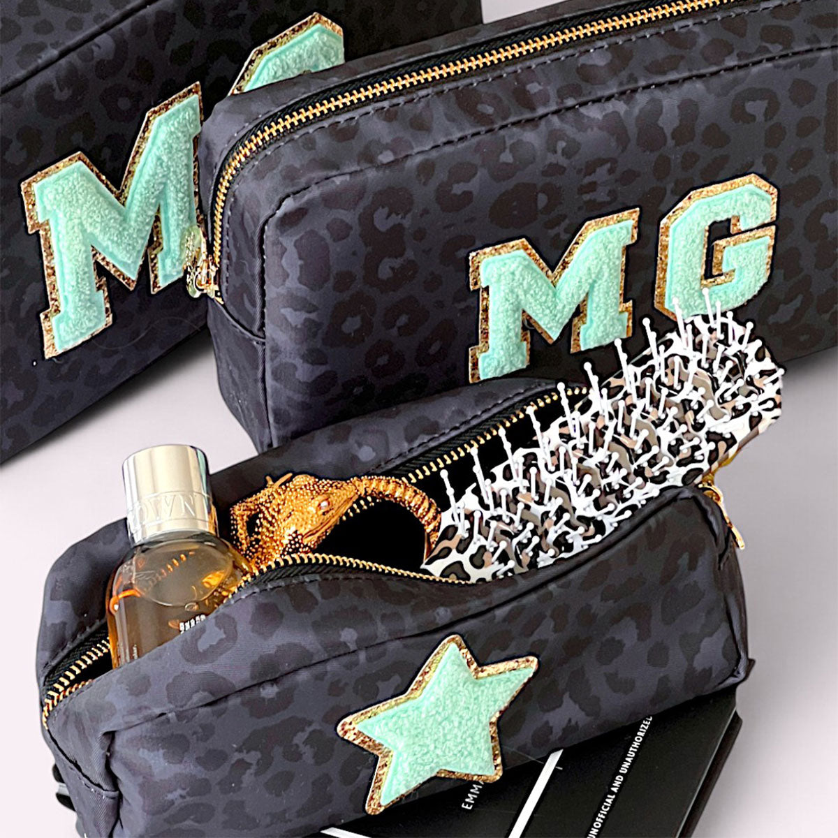 Belle Make-Up Tasche Leo Anthrazit