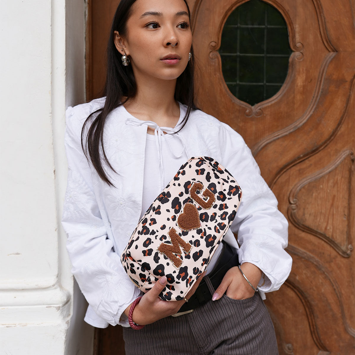 Romy Kosmetiktasche Leo Beige