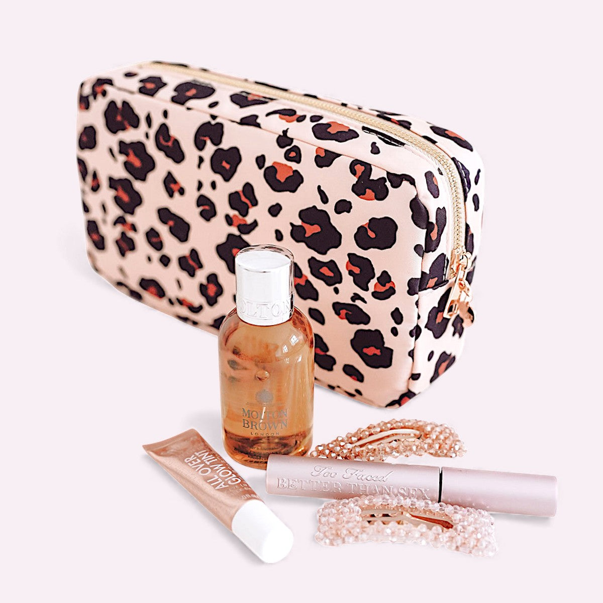 Belle Make-Up Tasche Leo Beige