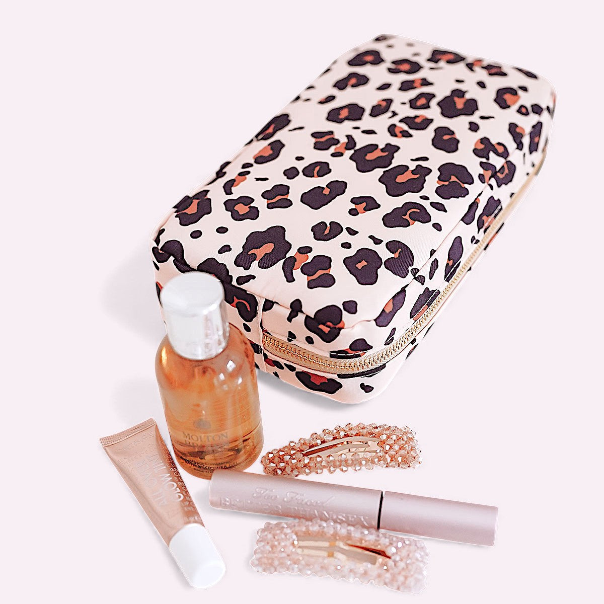 Belle Make-Up Tasche Leo Beige
