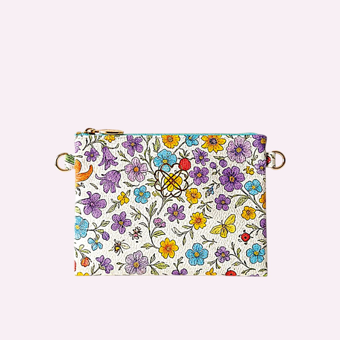 Lia Pouch Floral Creme