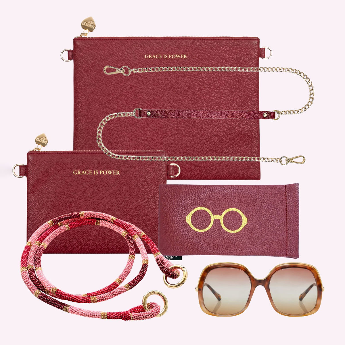 Lia Pouch Burgundy