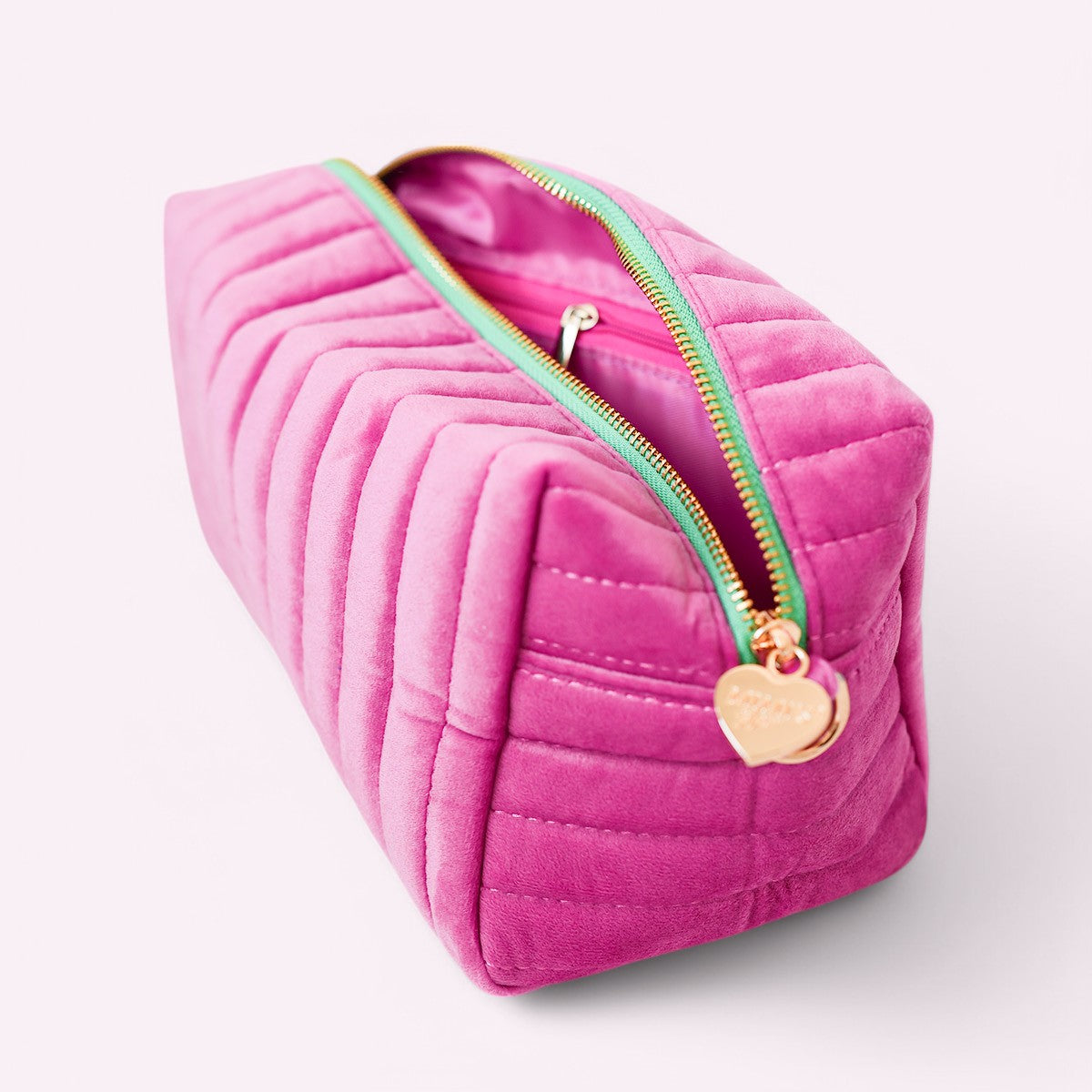 Lucia Samt Tasche Magenta