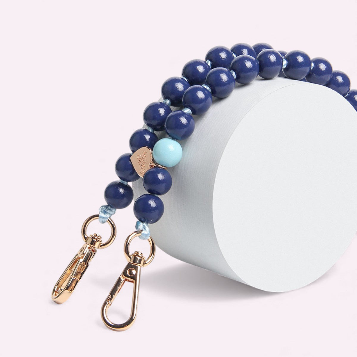 Handykette Holzperlen Mitternacht