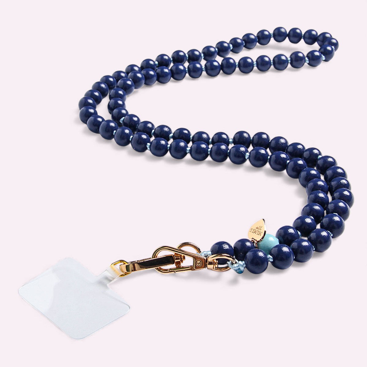 Handykette Holzperlen Mitternacht