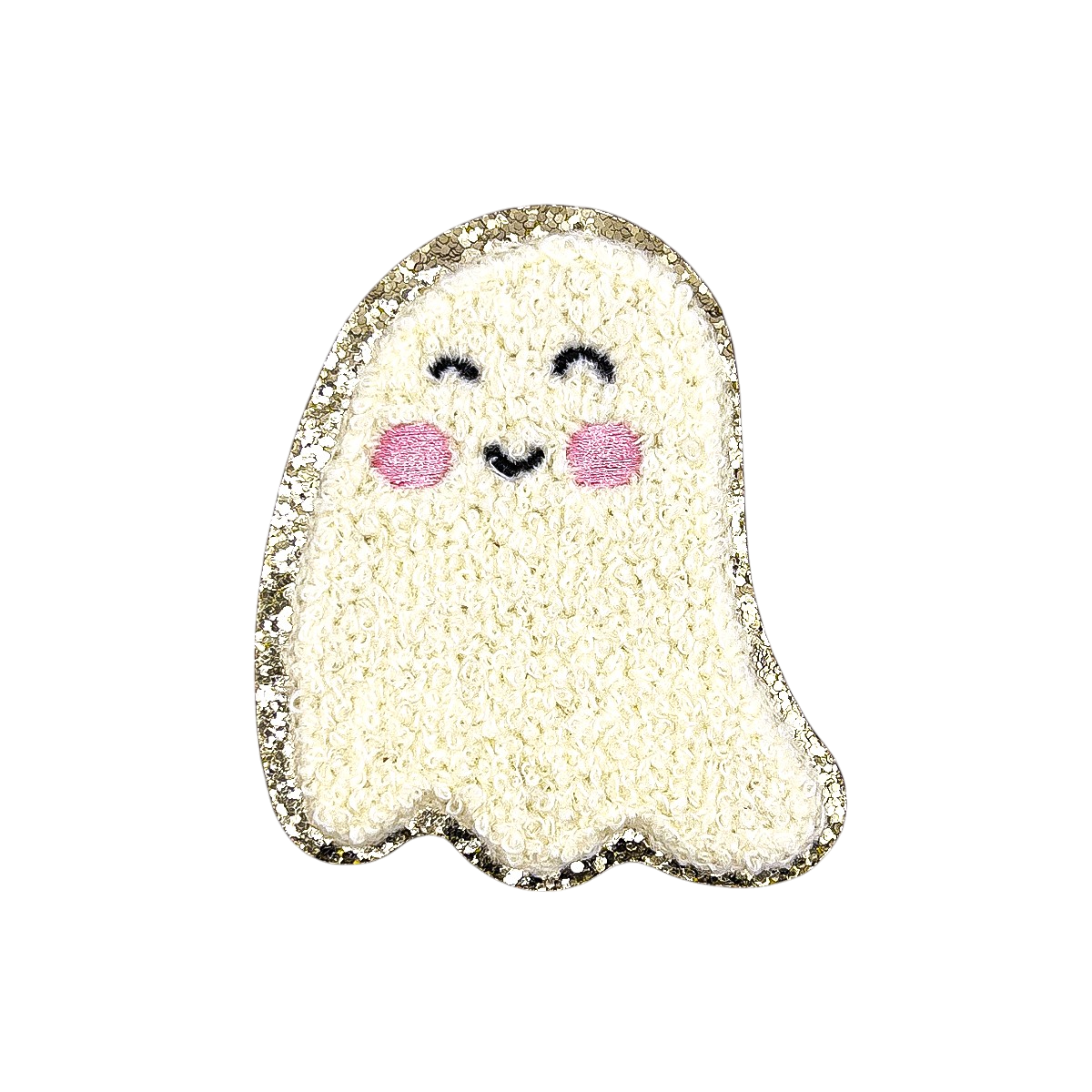Glitzer Sticker Gespenst Creme