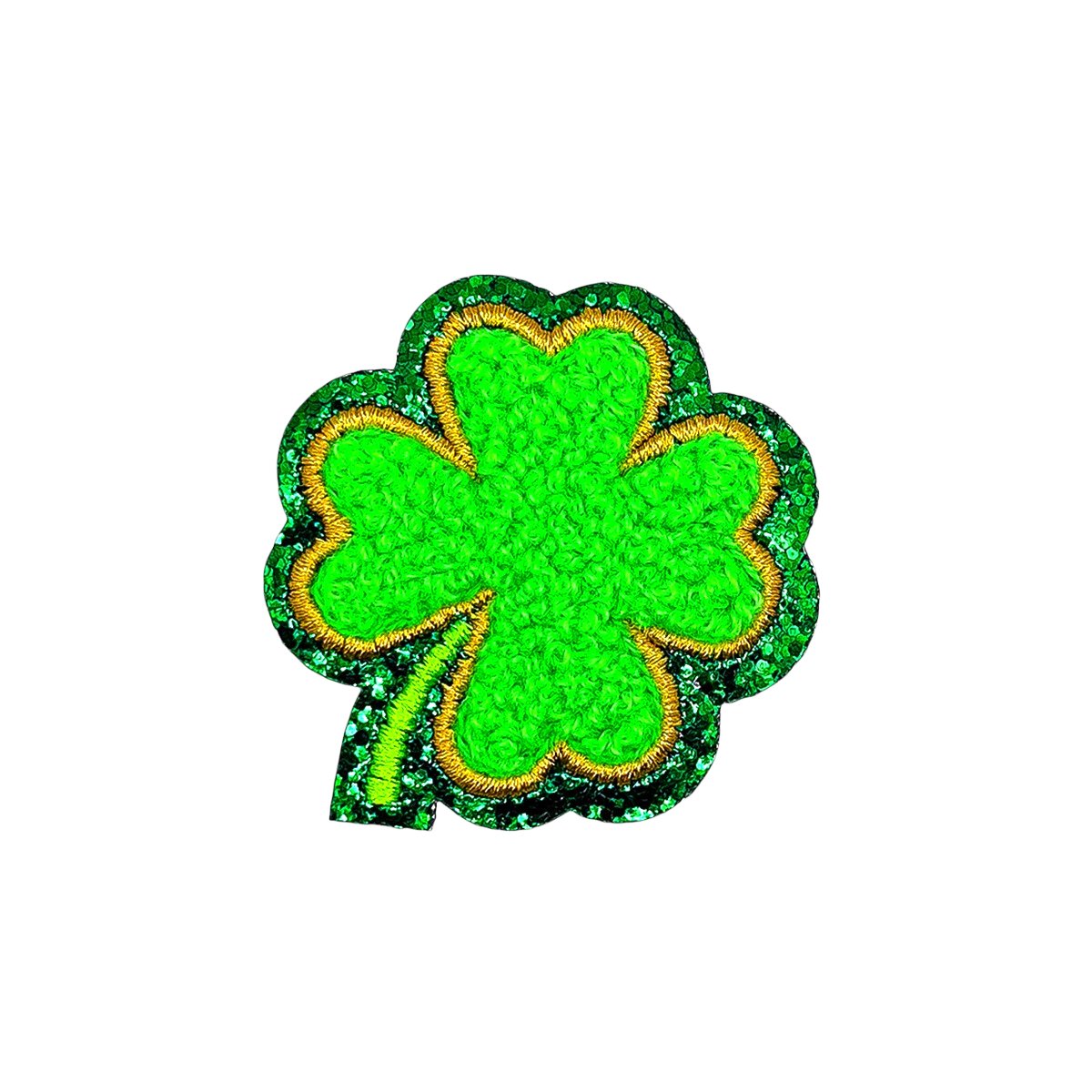 Chenille Sticker Glücksklee
