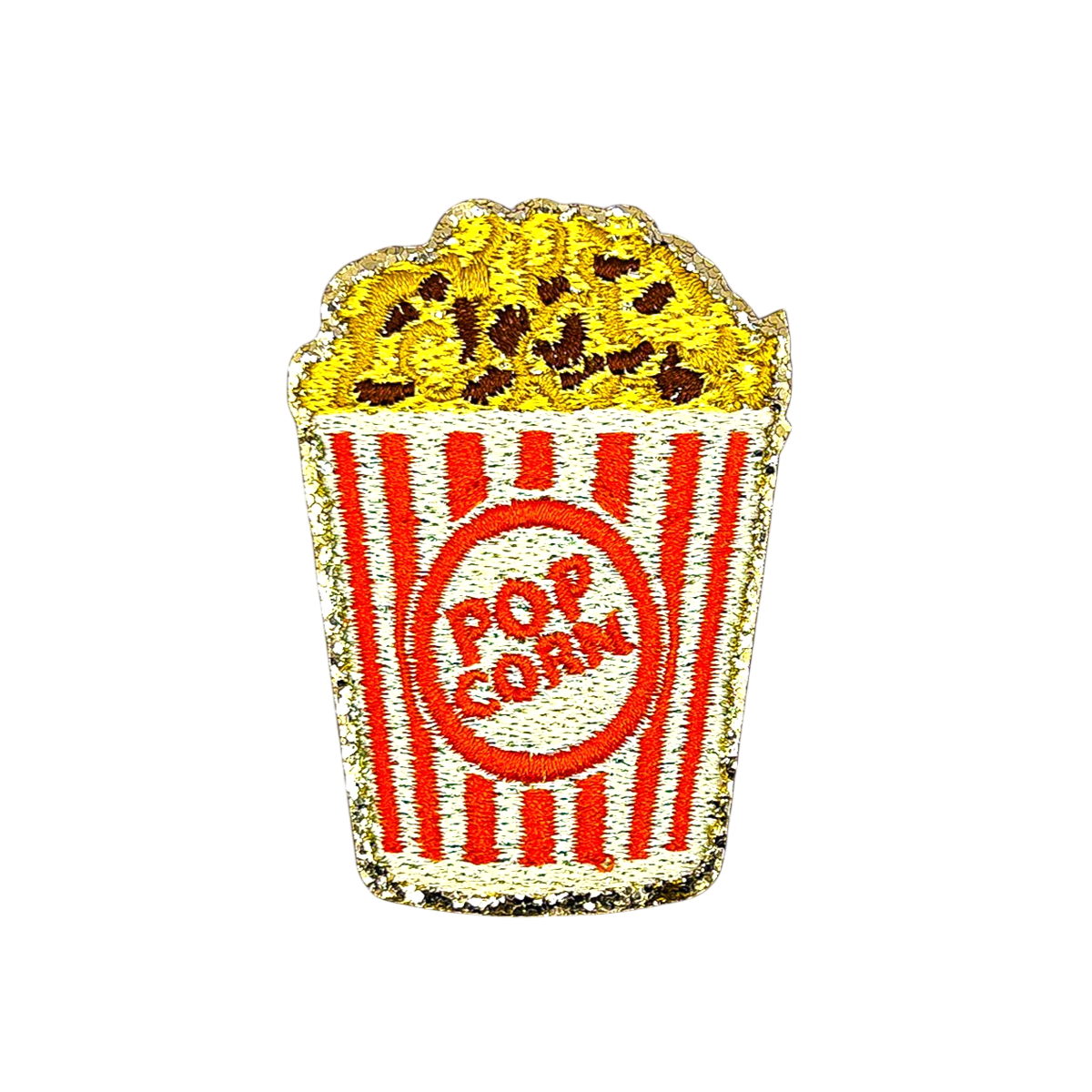 Glitzer Sticker Popcorn