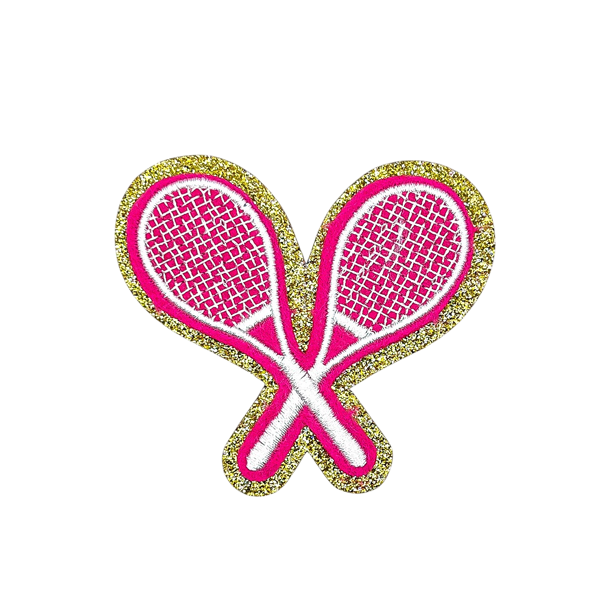 Glitzer Sticker Tennis Racket