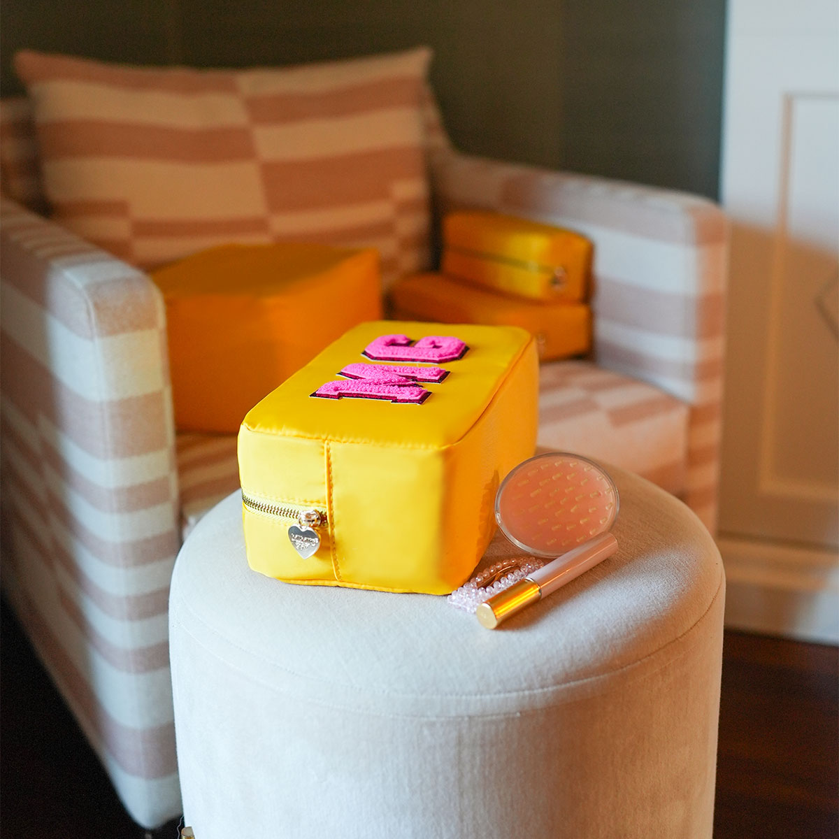 Ava Kulturbeutel Mustard Gelb