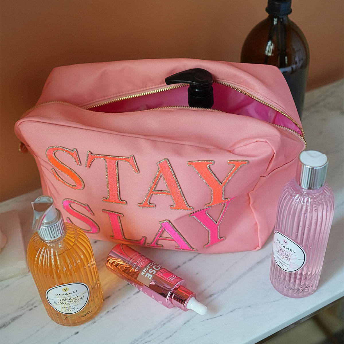 Ava Kulturbeutel Pfirsich