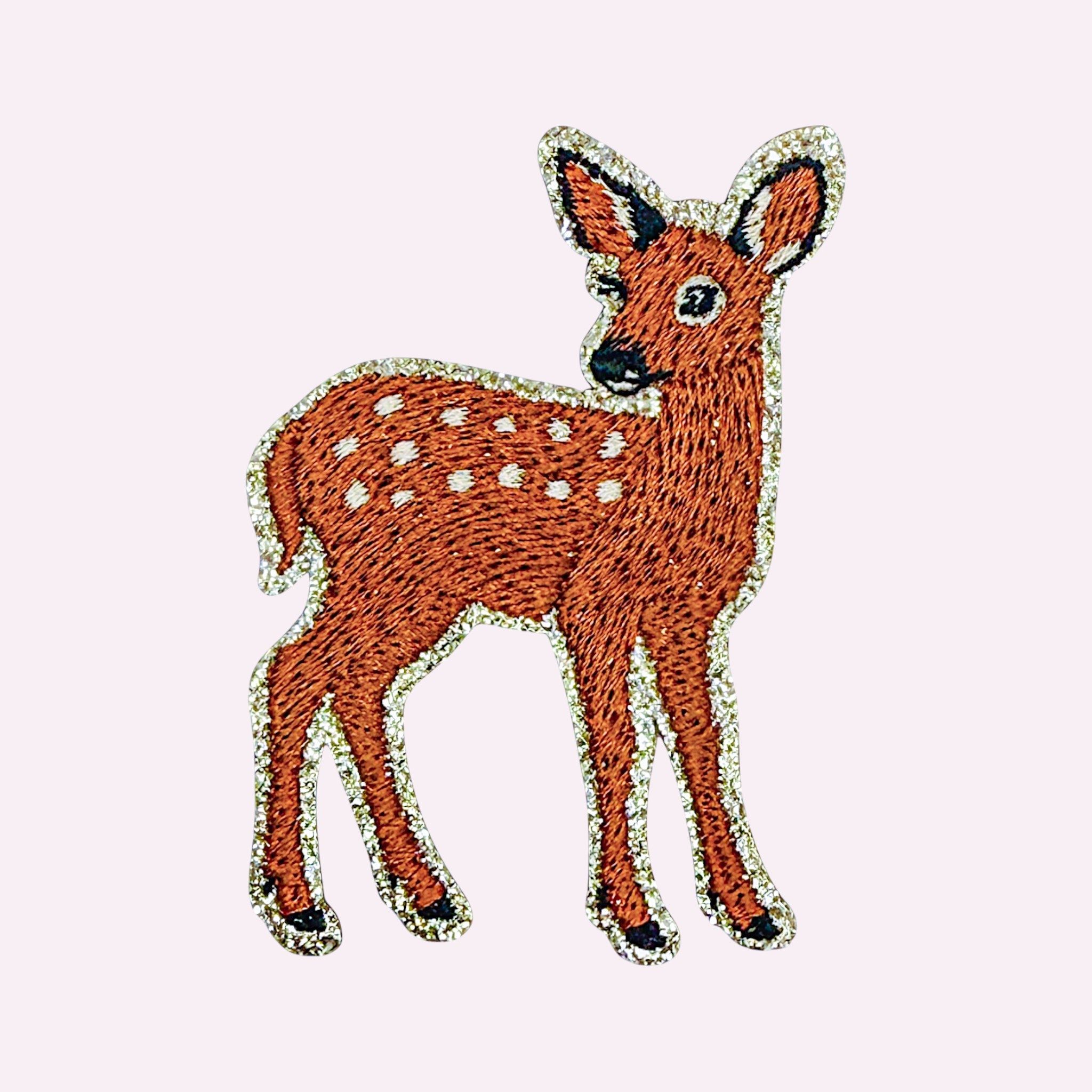 Glitzer Sticker Reh